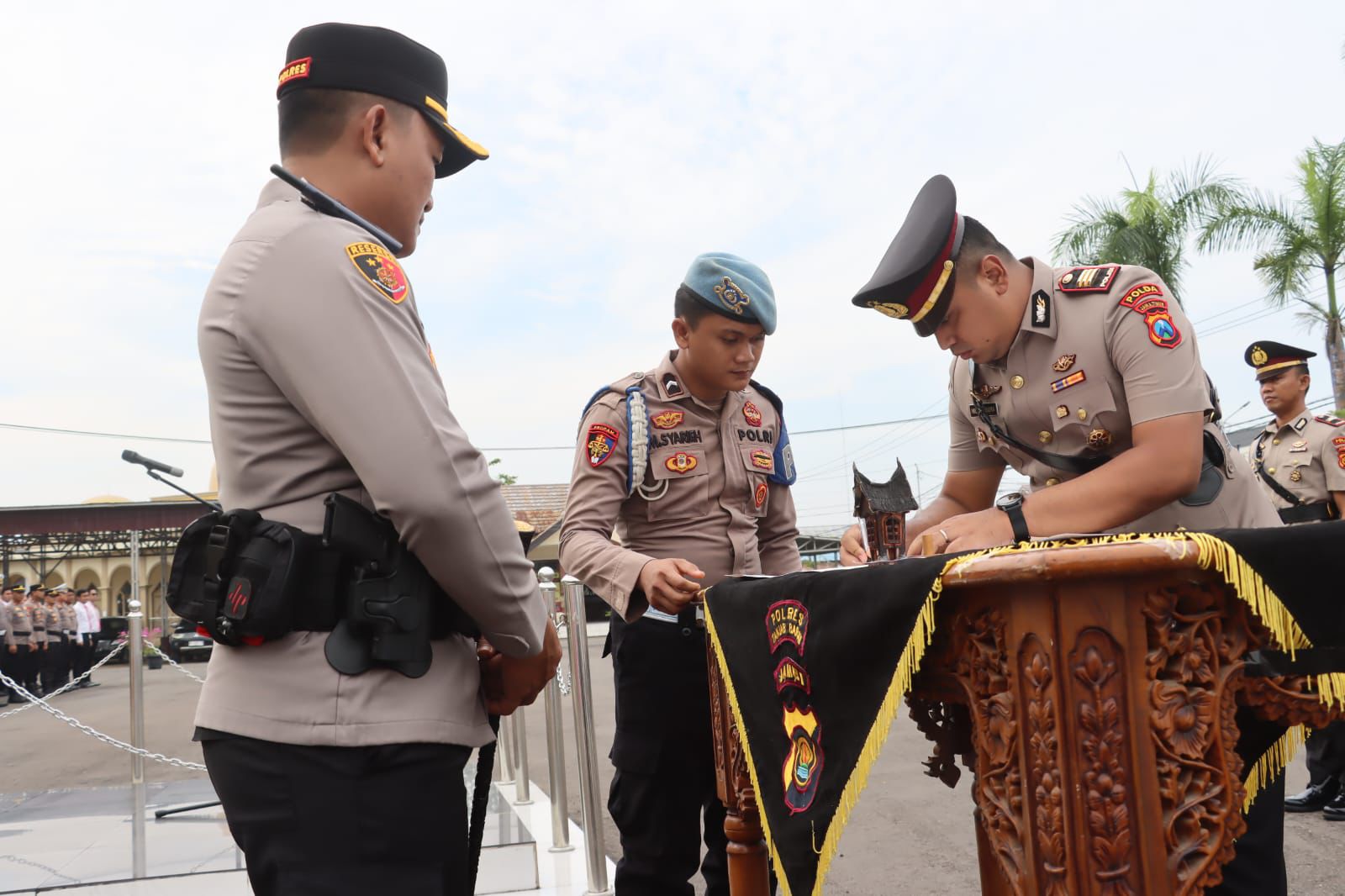 Pergantian Empat Pejabat, Kapolres Tanjab Barat Tekankan Profesionalisme dan Integritas